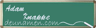Adam Knappe Visitenkarte